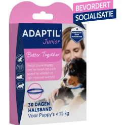 Adaptil Junior Halsband - Anti stressmiddel - 37 cm Lichtblauw Transparant < 6mnd