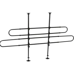 Adori Autorek Verstelbaar - Hondenautoaccessoire - Zwart 85-150/60-110 Cm