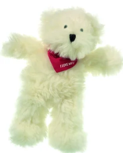 Adori Beer Sven Met Pieperpluche Sm - Hondenspeelgoed - 20 cm Wit