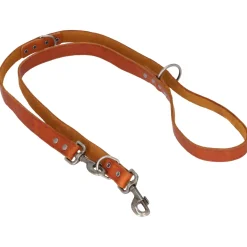 Adori Dresseerlijn Vetleder Met Print - Hondenriem - 200x2.5 cm Cognac L/Xl