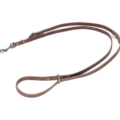 Adori Dresseerlijn Vintage Met Print - Hondenriem - 200x1.2 cm Bruin S