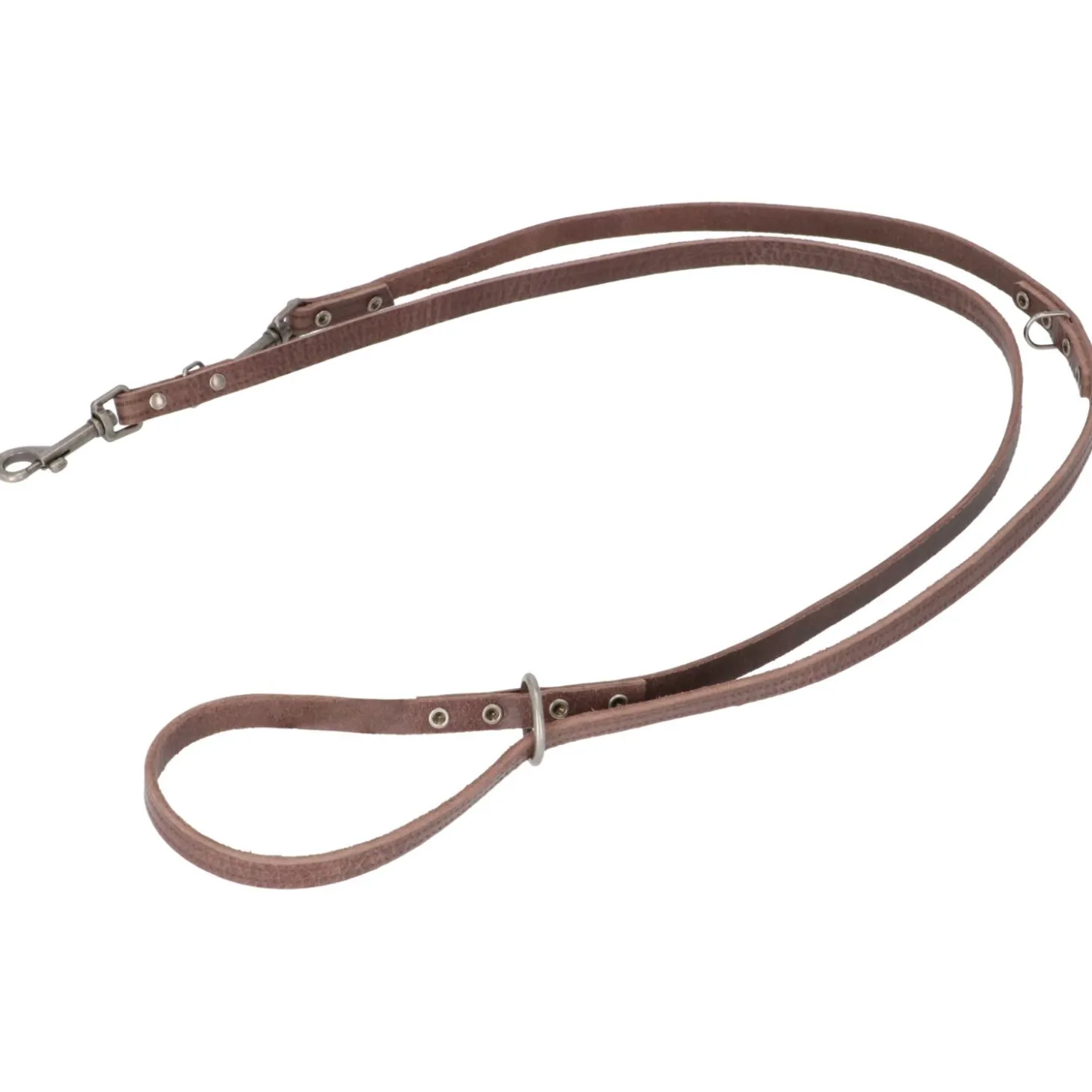 Adori Dresseerlijn Vintage Met Print - Hondenriem - 200x1.2 cm Bruin S