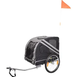 Adori Fietskar - Hondenfietskar - 125x75x95 cm Grijs Zwart