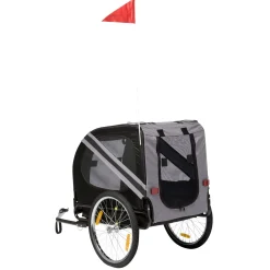 Adori Fietskar Doggy Liner Economy - Hondenfietskar - 125x95x75 cm Grijs Zwart