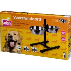 Adori H Standaard Inclusief 2 Bakken - Hondenvoerbak