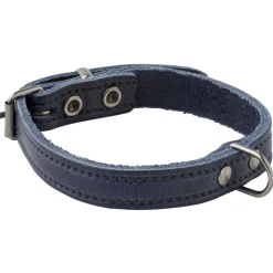 Adori Halsband Italy Met Print Old Silver Blauw - Hondenhalsband