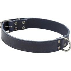 Adori Halsband Italy Met Print Old Silver Blauw - Hondenhalsband