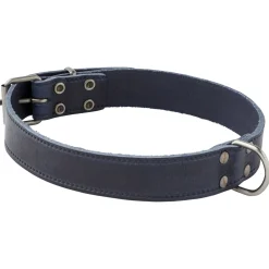 Adori Halsband Italy Met Print Old Silver Blauw - Hondenhalsband