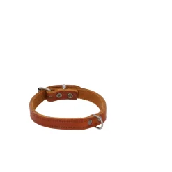 Adori Halsband Vetleder Met Print Cognac - Hondenhalsband