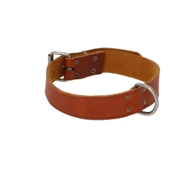 Adori Halsband Vetleder Met Print Cognac - Hondenhalsband