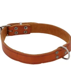 Adori Halsband Vetleder Met Print Cognac - Hondenhalsband