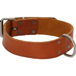 Adori Halsband Vetleder Met Print Cognac - Hondenhalsband