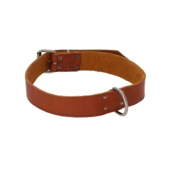 Adori Halsband Vetleder Met Print Cognac - Hondenhalsband