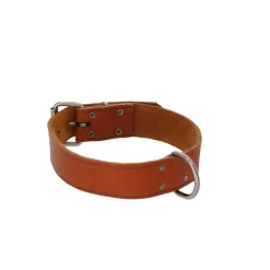 Adori Halsband Vetleder Met Print Cognac - Hondenhalsband
