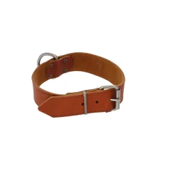 Adori Halsband Vetleder Met Print Cognac - Hondenhalsband