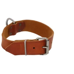 Adori Halsband Vetleder Met Print Cognac - Hondenhalsband