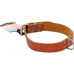 Adori Halsband Vetleder Met Print Cognac - Hondenhalsband