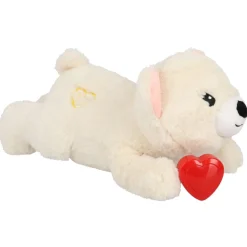 Adori Heart Beat Geruststellend Beertje Soof - Hondenspeelgoed - 31x12x11 cm Wit