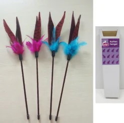 Adori Hengel Met Veren - Hondenspeelgoed - 38.1 cm Assorti Display