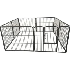 Adori 8-Hoekige Puppyren - Hondenbench - 76x81 cm Grijs