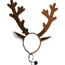 Adori Honden Haarband Kerst  Rendier - Hondenkleding - 40x14 cm Bruin Kerst