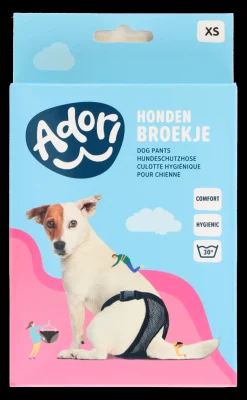 Adori Hondenbroek Luxe Zwart - Hondenloopsheid