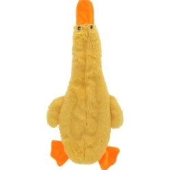 Adori Hondenspeelgoed Skinny Eend - Knuffel - 40 cm Geel