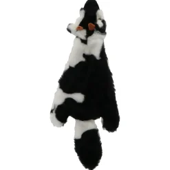 Adori Hondenspeelgoed Skinny Koe - Knuffel - 40 cm Zwart Wit