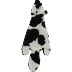 Adori Hondenspeelgoed Skinny Koe - Knuffel - 40 cm Zwart Wit