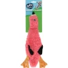 Adori Hondenspeelgoed Skinny Flamingo - Knuffel - 40 cm Pink