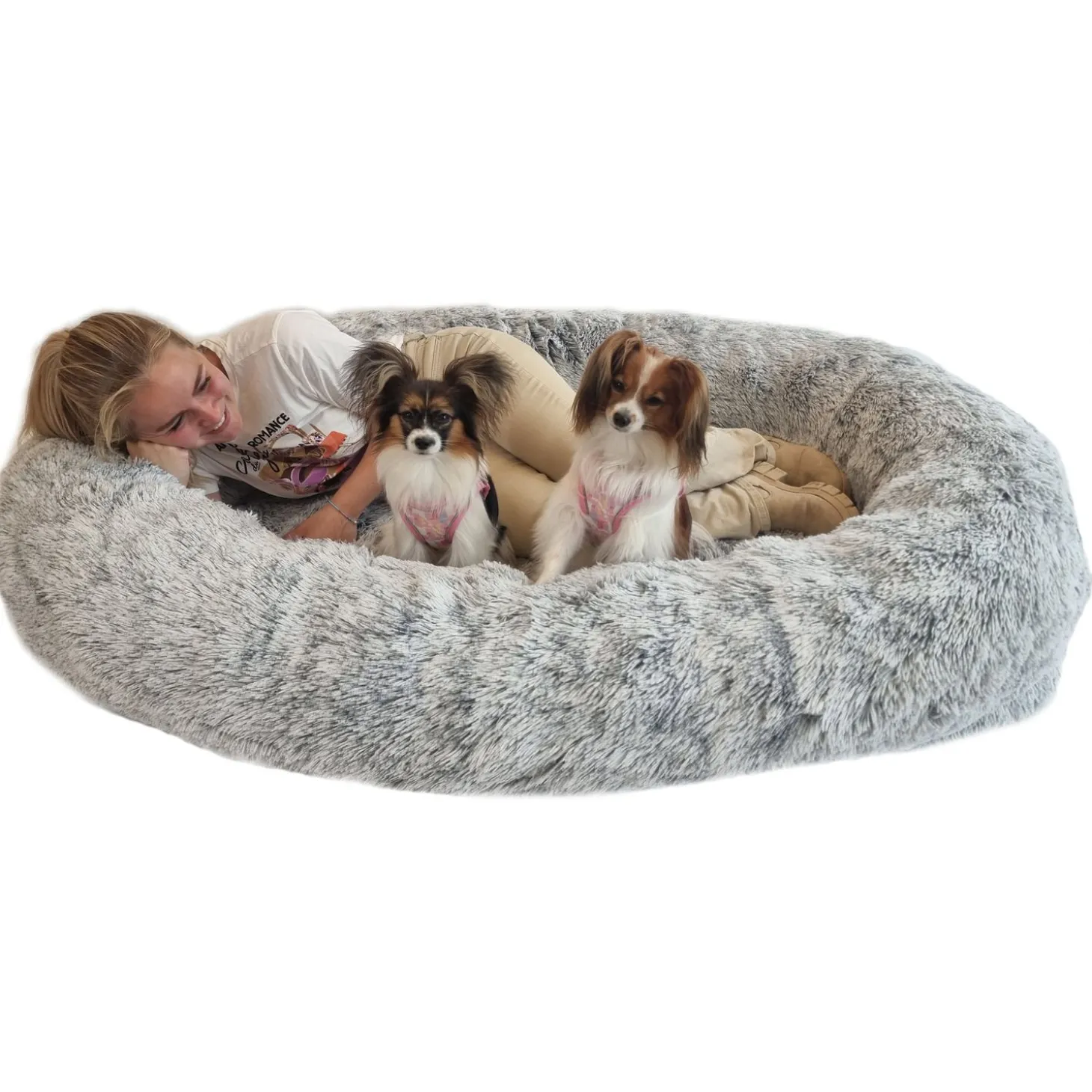 Adori Human Sized Dog Bed Eef - Hondenbed - 172x97x37 cm 8000 g Grijs
