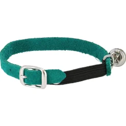 Adori Kattenhalsband - Halsband - 30x1 cm Groen Suède