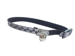 Adori Kattenhalsband Met Voetjes - Kattenhalsband - 30x1.2 cm Grijs