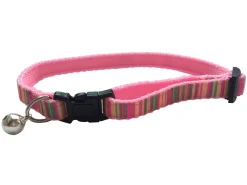 Adori Kattenhalsband Streep - Kattenhalsband - Pink 19-30x1 Cm