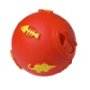 Adori Kattenspeeltje Voerbal - Kattenspeelgoed - Ø7.5 cm Rood Geel
