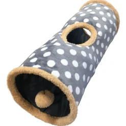 Adori Kattentunnel Victoria - Kattenspeelgoed - Ø27x68 cm Grijs