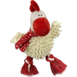 Adori Kerst Kalkoen - Hondenspeelgoed - 37x24x13 cm Wit Kerst