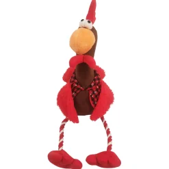 Adori Kerst Kip - Hondenspeelgoed - 55 cm Rood Kerst