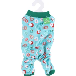 Adori Kerst Pyjama Groen - Hondenkleding