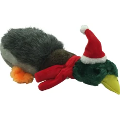 Adori Kerstspeelgoed Eend - Hondenspeelgoed - 34x14x14 cm Groen Kerst