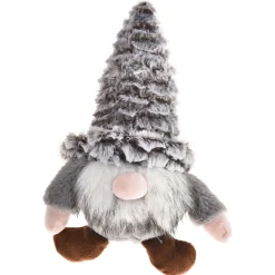 Adori Kerstspeelgoed Gnoom - Hondenspeelgoed - 31x27 cm Grijs Kerst