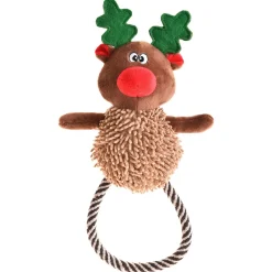 Adori Kerstspeelgoed Rendier Flos - Hondenspeelgoed - 33x18.5 cm Multi-Color Kerst