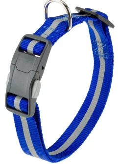 Adori Klikhalsband Reflex Blauw&Reflecterend - Hondenhalsband