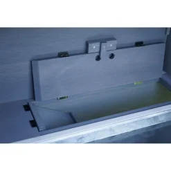 Adori Konijnenhok Ozzy - Dierenverblijf - 140x70x111 cm Lichtgrijs Wit