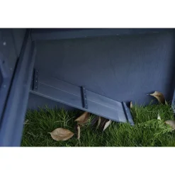 Adori Konijnenhok Raffy - Dierenverblijf - 130x86x112.5 cm Donkergrijs Wit