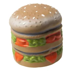 Adori Latex Toy Burger Met Pieper - Hondenspeelgoed - Multi-Color