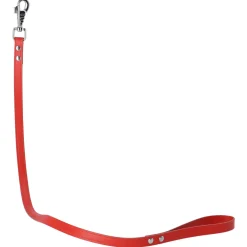 Adori Looplijn Leer Met Print Rood - Hondenriem