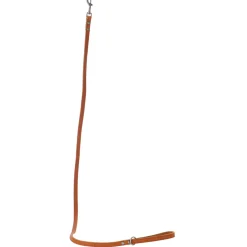 Adori Looplijn Vetleder Met Print - Hondenriem - 130x1.4 cm Cognac S