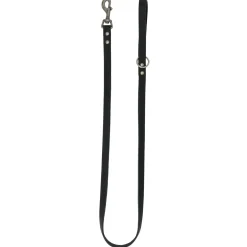 Adori Looplijn Vetleder Met Print - Hondenriem - 130x1.8 cm Zwart M/L