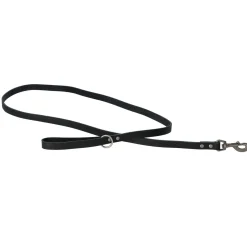 Adori Looplijn Vetleder Met Print - Hondenriem - 180x1.8 cm Zwart M/L